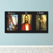 Glauben an Christus Wrapped Canvas 9 Leinwanddruck (Insitu (Holzboden))