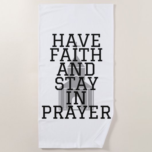 Glauben an das Gebet mutig Strandtuch (Vorderseite)