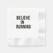 Glauben an das Laufen Serviette (Vorderseite)