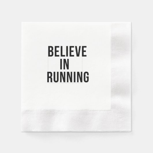 Glauben an das Laufen Serviette (Vorderseite)