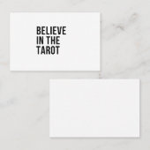 Glauben an das Tarot Visitenkarte (Vorne/Hinten)