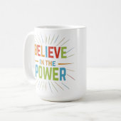 Glauben an den Power Kaffeetasse (Vorderseite Links)
