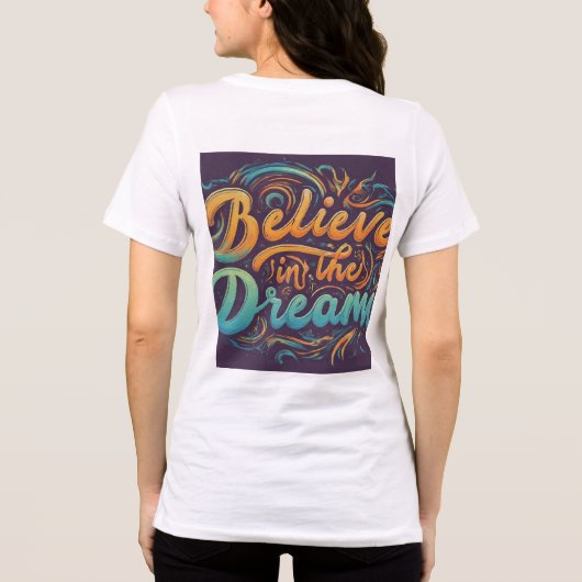 Glauben an den Traum Tri-Blend Shirt (Rückseite)