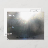 glauben, an den Wandel glauben Postkarte (Vorne/Hinten)