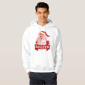 Glauben an den Weihnachtsmann Hoodie (Vorne ganz)