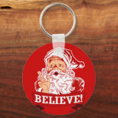 Glauben an den Weihnachtsmann Schlüsselanhänger (Vorderseite)