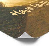 Glauben an die Gottesbibel Christlich Poster (Ecke)