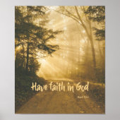 Glauben an die Gottesbibel Christlich Poster (Vorne)