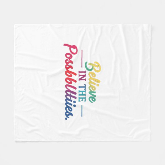 Glauben an die Möglichkeiten Fleecedecke (Vorderseite (Horizontal))