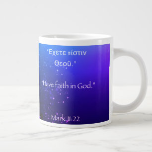 Glauben an die Tasse der tiefen Farben Gottes