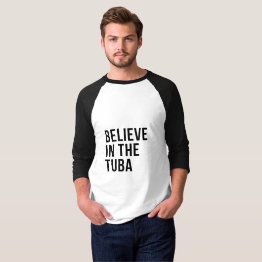 Glauben an die Tuba T-Shirt (Vorne ganz)