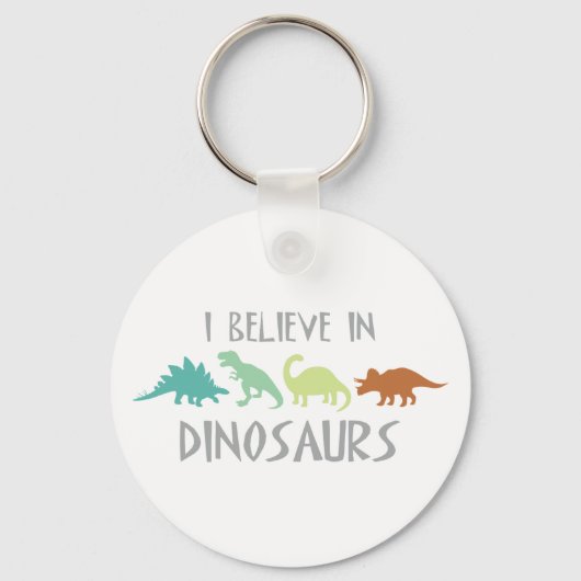 Glauben an Dinosaurier Schlüsselanhänger (Vorderseite)