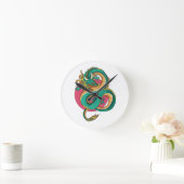 Glauben an Drachen Runde Wanduhr (Zuhause)