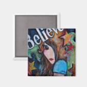 Glauben an Fairies Magnet (Vorderseite/Rückseite)