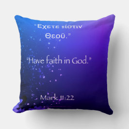 Glauben an Gott Tiefe Farben werfen Kissen