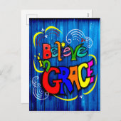 Glauben an Grace Feiertagspostkarte (Vorne/Hinten)