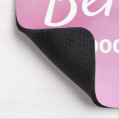 Glauben an gute Dinge Zitat Abstrakt rosa Lila Mousepad (Ecke)