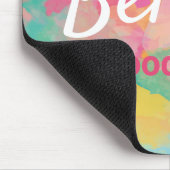 Glauben an gute Dinge Zitat Abstrakte Wasserfarbe Mousepad (Ecke)