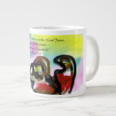 Glauben an Jesus Jumbo-Tasse (Vorderseite Rechts)