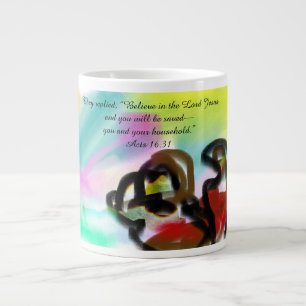 Glauben an Jesus Jumbo-Tasse