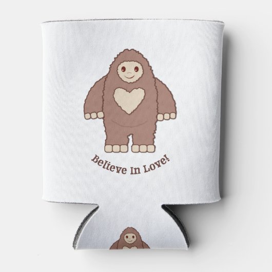 Glauben an Liebe Bigfoot Dosenkühler (Vorderseite)