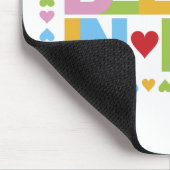 Glauben an Liebe (Farbe) Mousepad (Ecke)