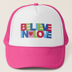 Glauben an Liebe (Farbe) Truckerkappe