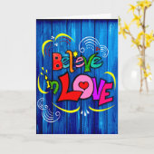 Glauben an Liebe Karte (Gelbe Blume)