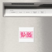 Glauben an Liebe (pink) Magnet (In Situ (Geschirrspüler))
