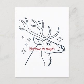 Glauben an Magie Feiertagspostkarte