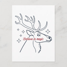 Glauben an Magie Feiertagspostkarte
