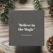 Glauben an Magie Schwarz und Weiß Minimalistisch Steinuntersetzer