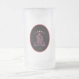 Glauben an magische Celestial Wiccan Art Mattglas Bierglas