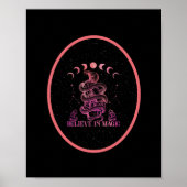 Glauben an magische Celestial Wiccan Art Poster (Vorne)