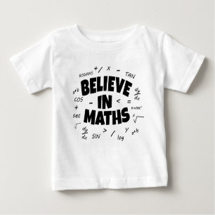 Glauben an Mathematik Baby T-shirt