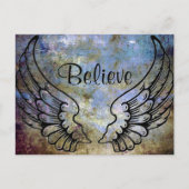 Glauben - Angel Wings Celestial Postcard Postkarte (Vorderseite)