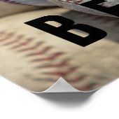 Glauben Baseball Inspiration Motivierend Poster (Ecke)