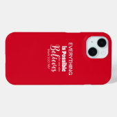 Glauben Bibel Verse Christlicher Glaube Rot Case-Mate iPhone Hülle (Rückseite (Horizontal))