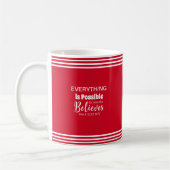 Glauben Bibel Verse Christlicher Glaube Rot Kaffeetasse (Links)