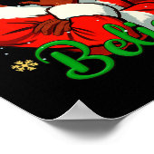 Glauben Black-santa Claus Weihnachten Afrikanische Poster (Ecke)