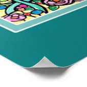 "Glauben" Christliche Kreuz-Brombänder Poster (Ecke)