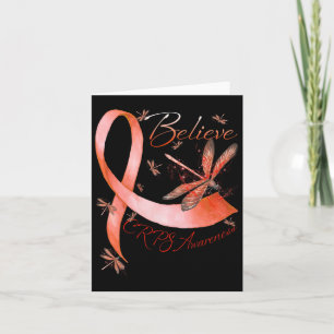 Glauben Crps Bewusstsein Orange Ribbon Dragonfly L Karte