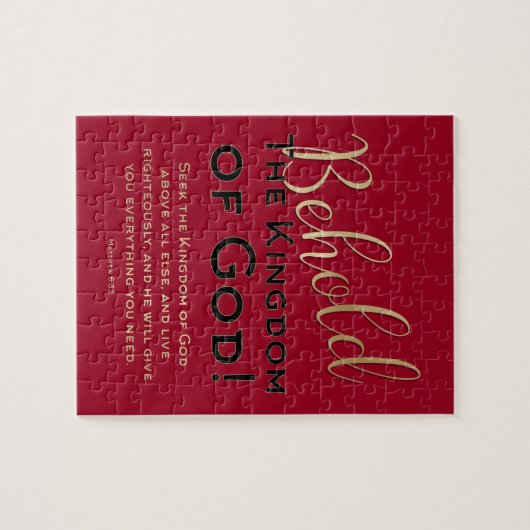 GLAUBEN! Das Königreich der Gottheit Christlich Puzzle (Horizontal)