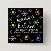 glauben, dass es ein Heilmittel geben wird Button (Vorderseite)