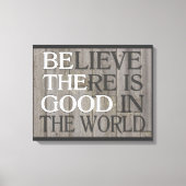 Glauben, dass es gut in der Leinwand der Welt gibt (Vorderseite)