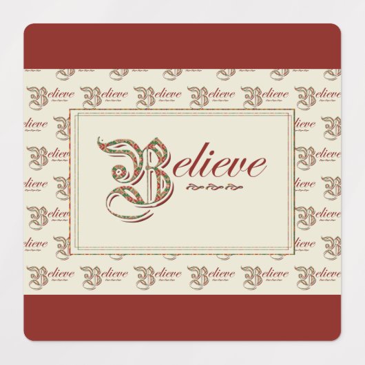 glauben etiketten (Design 1)