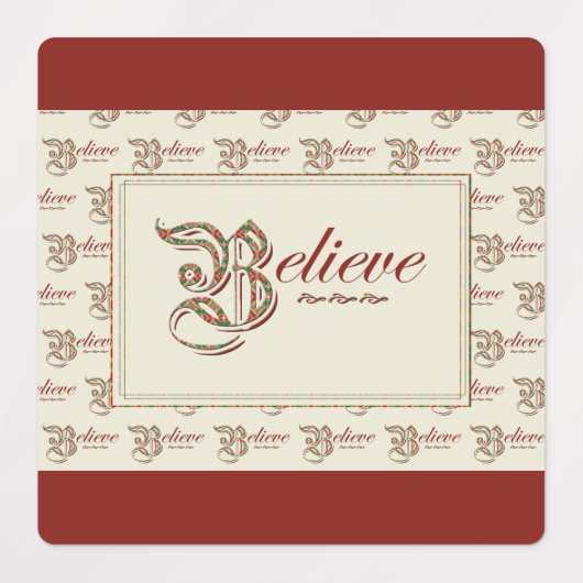 glauben etiketten (Design 2)