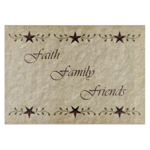 Glauben-Familien-Freund-Glasschneiden-Brett Schneidebrett