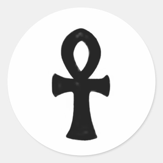Glauben (Fantasy Ankh) Runder Aufkleber (Vorderseite)