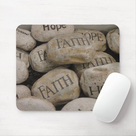 Glauben-Felsen Mousepad (Mit Mouse)